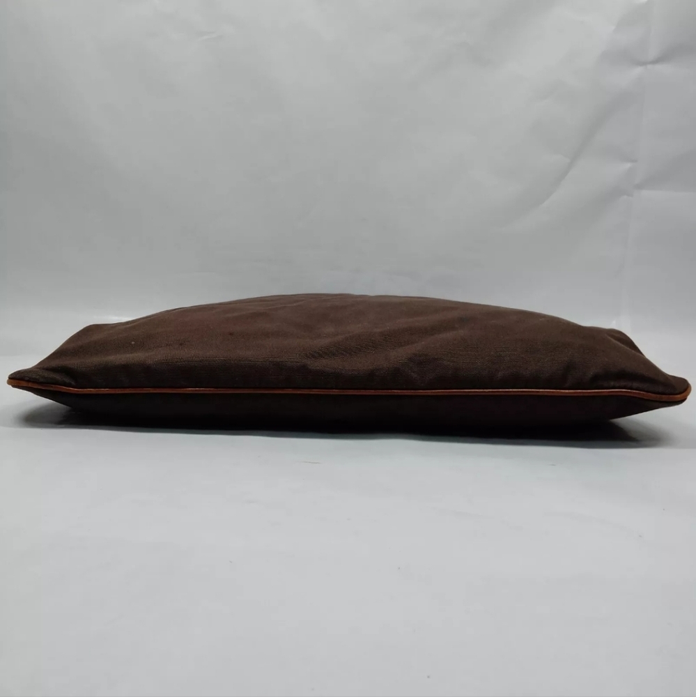 HERMES HAND BAG BROWN CANVAS - Picture 5 of 10